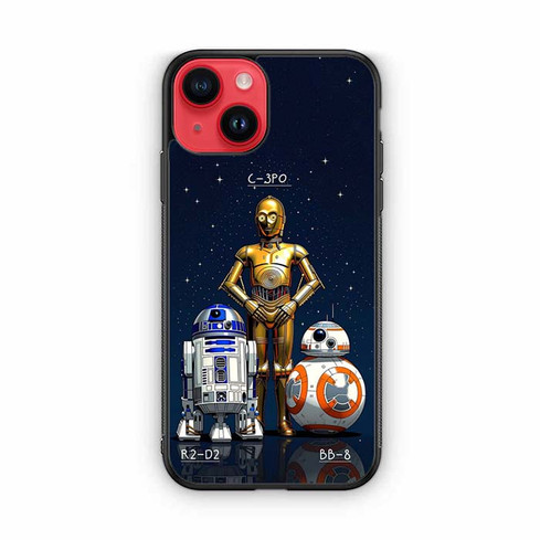 Star Wars Saga C-3PO R2-D2 BB-8 iPhone 14 Case