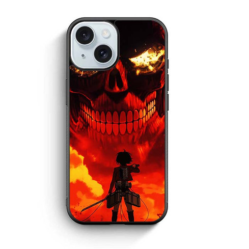 Attack on Titan Mikasa Vs Titan iPhone 15 Case