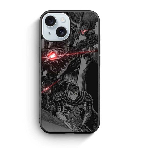 Berserk Blood and Iron The Black Swordsman iPhone 15 Case