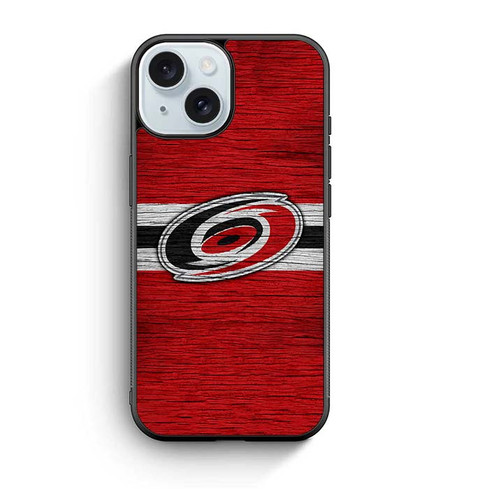 Carolina Hurricanes Wooden Pattern iPhone 15 Case