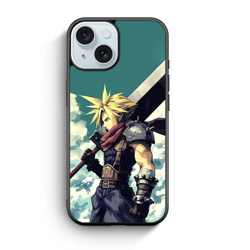 Cloud Strife Final Fantasy VII PS1 iPhone 15 Case