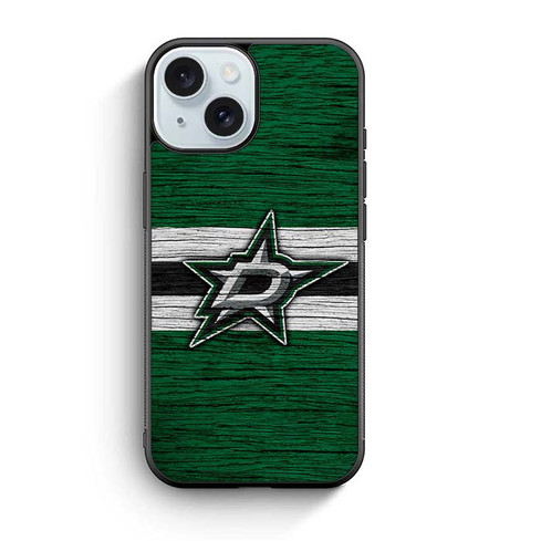 Dallas Stars Wooden Pattern iPhone 15 Case