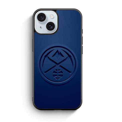 Denver Nuggets Logo Dark Blue iPhone 15 Case