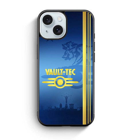 Fallout The Vault Tec Blueprint iPhone 15 Case