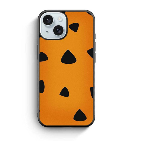 Flintstone Pattern iPhone 15 Case