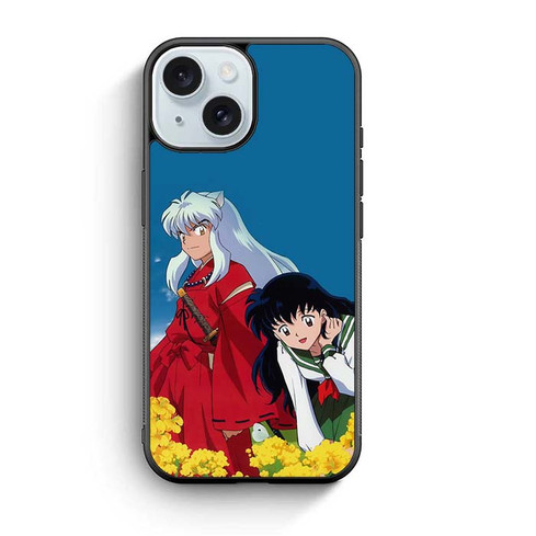 Inuyasha and Kagome iPhone 15 Case