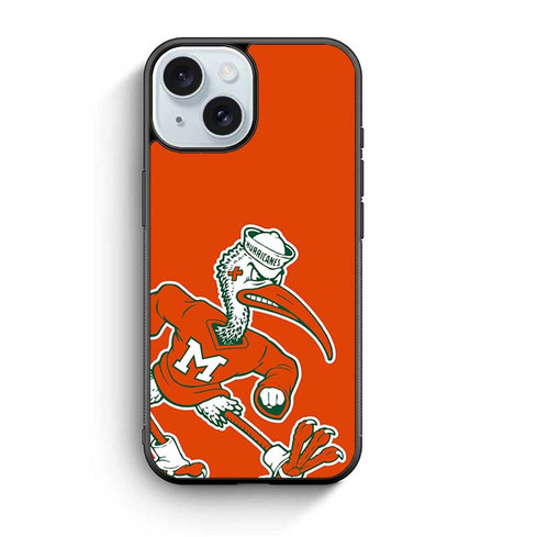 Miami Hurricanes Mascot iPhone 15 Case