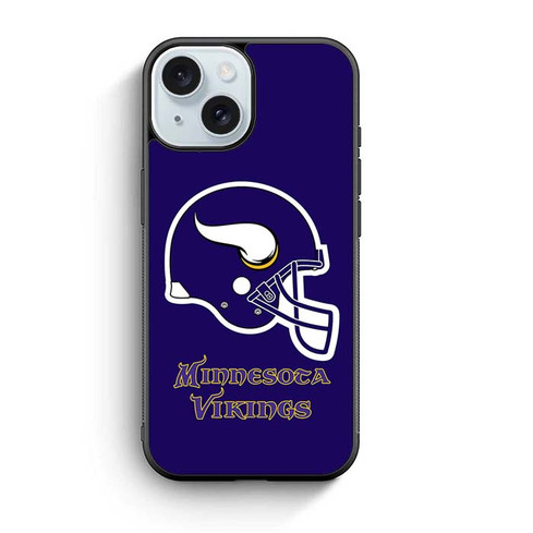 Minnesota Vikings Helmet iPhone 15 Case