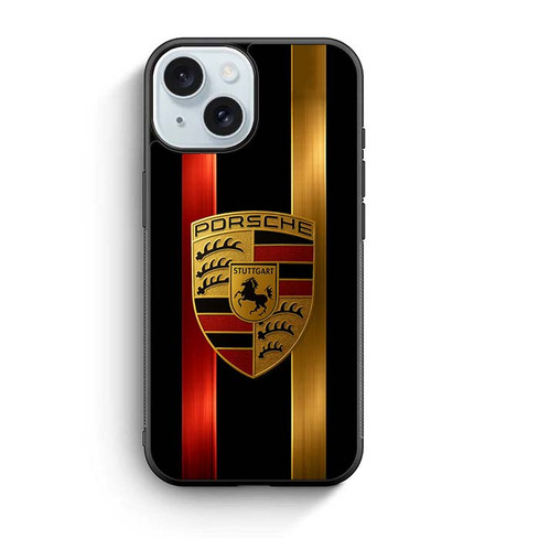 Porsche Golden Red iPhone 15 Case