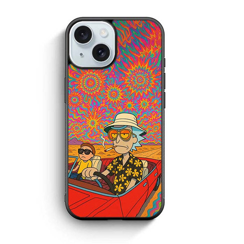 Rick and Morty Psychedelic Vibe iPhone 15 Case