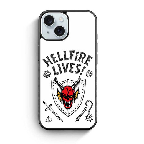 Stranger Things Hellfire Lives iPhone 15 Case