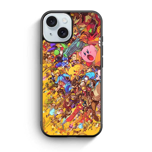 Super Smash Bros Ultimate Mural iPhone 15 Case