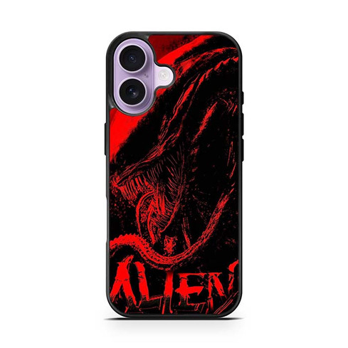 Alien Xenomorph In Red iPhone 17 Case