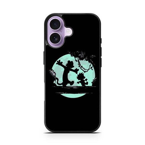 Calvin and Hobbes Play At Night iPhone 17 Case