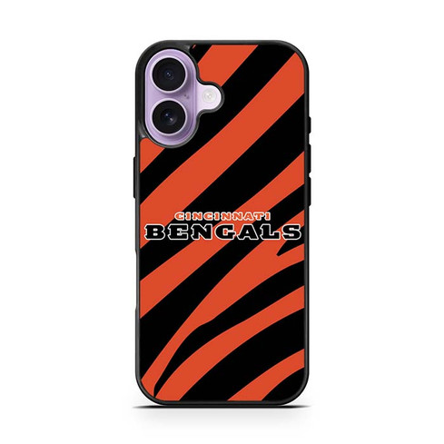 Cincinnati Bengals Tiger Pattern iPhone 17 Case