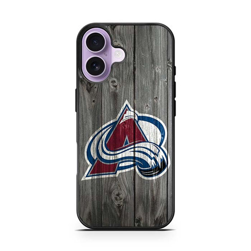 Colorado Avalanche Wooden Pattern iPhone 17 Case