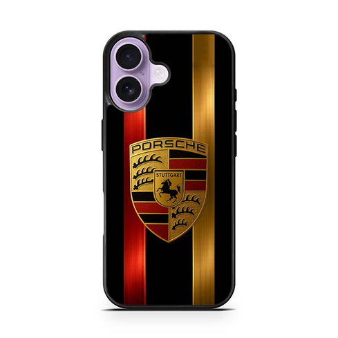 Porsche Golden Red iPhone 17 Case