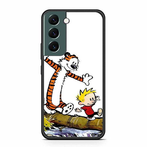 Calvin and Hobbes Playing Samsung Galaxy S22 Case