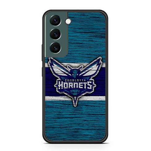 Charlotte Hornets Wooden Pattern Samsung Galaxy S22 Case
