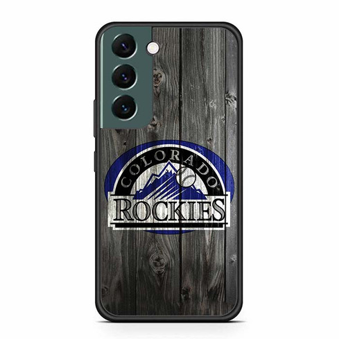 Colorado Rockies Wooden Pattern Samsung Galaxy S22 Case