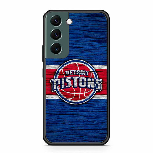 Detroit Pistons Wooden Pattern 02 Samsung Galaxy S22 Case