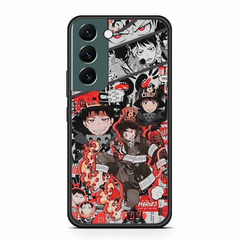 Fire Force Collage Shinra Kusakabe Samsung Galaxy S22 Case