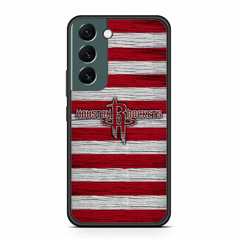 Houston Rockets Wooden Pattern Samsung Galaxy S22 Case