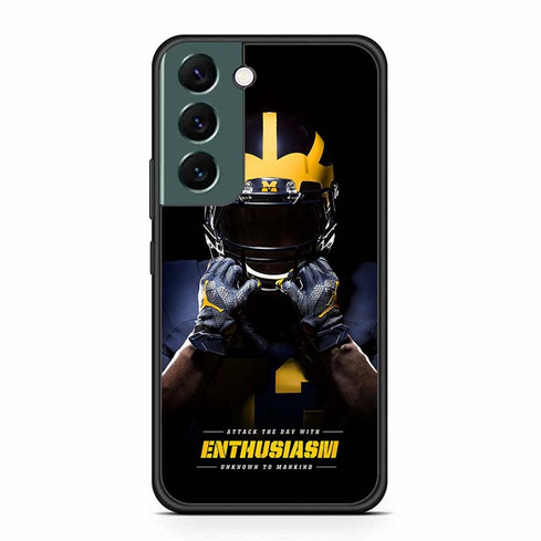Michigan Wolverines Enthusiasm Samsung Galaxy S22 Case