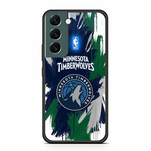 Minnesota Timberwolves Wolf and North Samsung Galaxy S22 Case