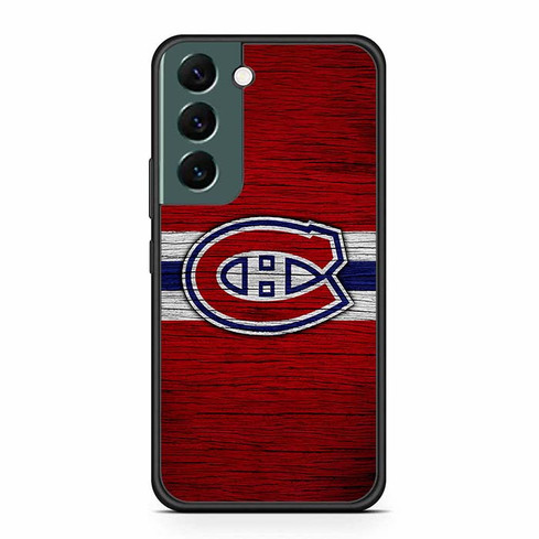Montreal Canadiens Wooden Pattern Samsung Galaxy S22 Case