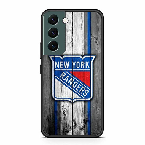 New York Rangers Wooden Pattern Samsung Galaxy S22 Case