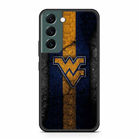 West Virginia Mountaineers Asphalt Texture Samsung Galaxy S22 Case