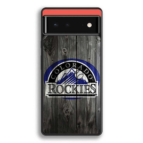 Colorado Rockies Wooden Pattern Google Pixel 6 Case
