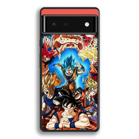 Dragon Ball Z Goku All Saiyan Form Google Pixel 6 Case