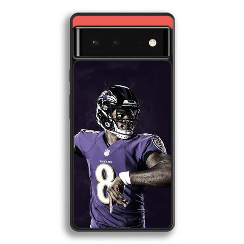 Lamar Jackson Baltimore Ravens 01 Google Pixel 6 Case