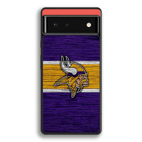 Minnesota Vikings Wooden Pattern Google Pixel 6 Case