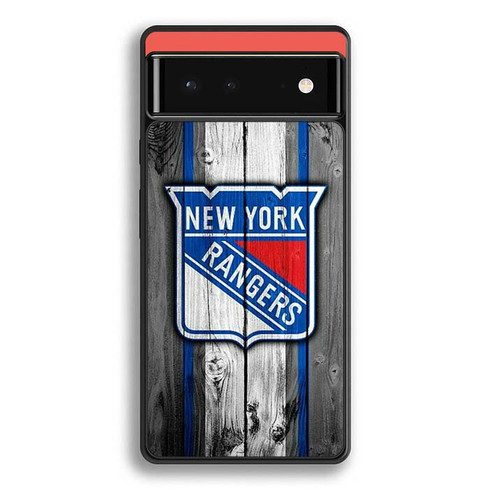 New York Rangers Wooden Pattern Google Pixel 6 Case