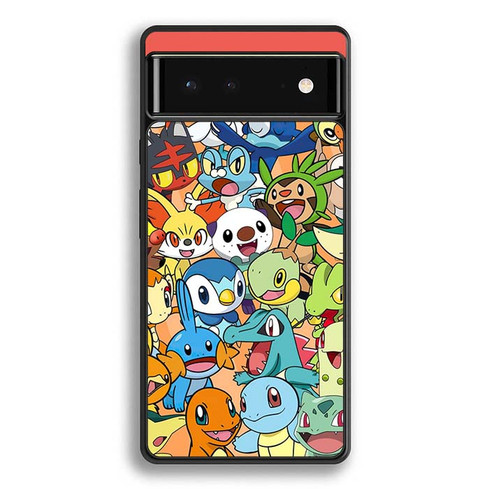 Pokemon starter collage Google Pixel 6 Case