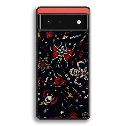 Stranger Things Hellfire Gothic Chaos 01 Google Pixel 6 Case