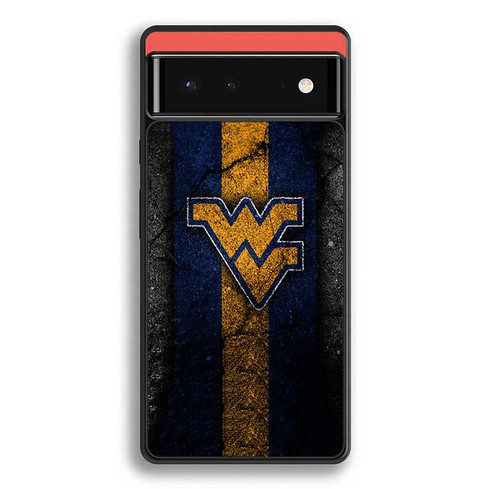 West Virginia Mountaineers Asphalt Texture Google Pixel 6 Case