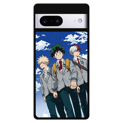 My Hero Academia Bakugo Midoriya and Todoroki Google Pixel 7 Case