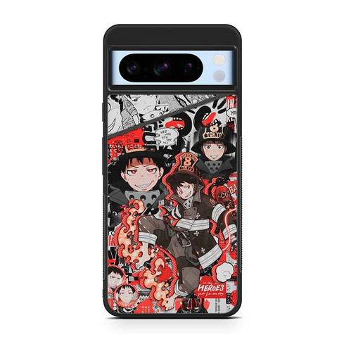 Fire Force Collage Shinra Kusakabe Google Pixel 8 Case