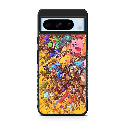 Super Smash Bros Ultimate Mural Google Pixel 8 Case