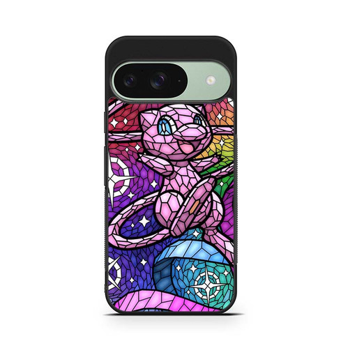 Pokemon Mew Stained Glass Pattern Google Pixel 9 Case