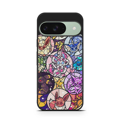 Pokemon Stained Glass Look Google Pixel 9 Case