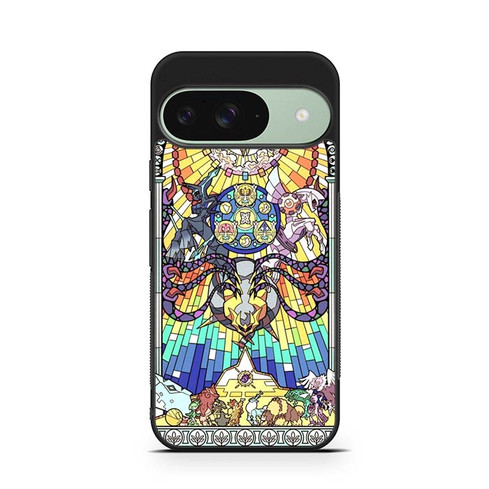 Pokemon Stained Glass Style Google Pixel 9 Case