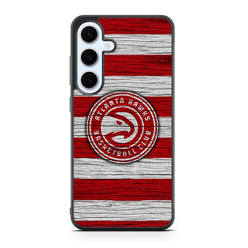 Atlanta Hawks Wooden Pattern Samsung Galaxy S24 Case
