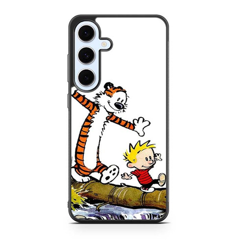Calvin and Hobbes Playing Samsung Galaxy S24 Case