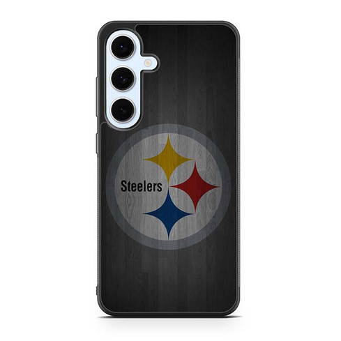 Pittsburgh Steelers Wooden Pattern Samsung Galaxy S24 Case