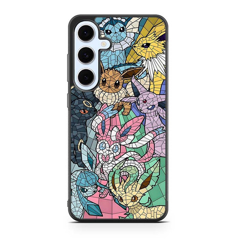Pokemon stained glass pattern Samsung Galaxy S24 Case